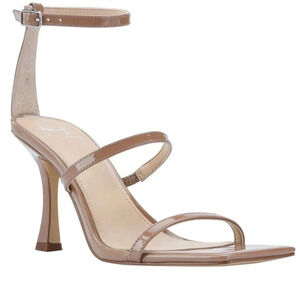 Marc Fisher Dalida Leather Buckle Strappy Sandals Size: 7.5